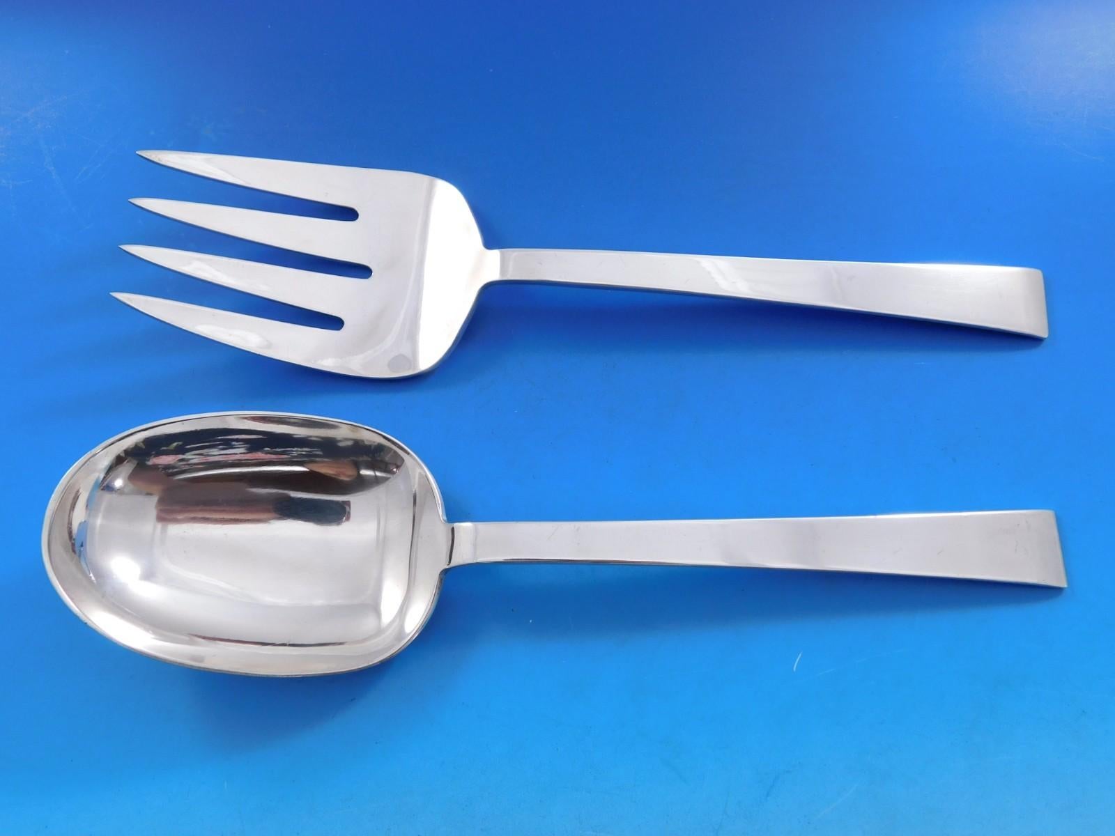 Continental by International Sterling Silver Flatware Starter Set for 4 Set 29pc For Sale 1
