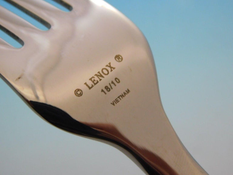 Continental by Lenox Stainless Steel Flatware Set Service for 12 New 60