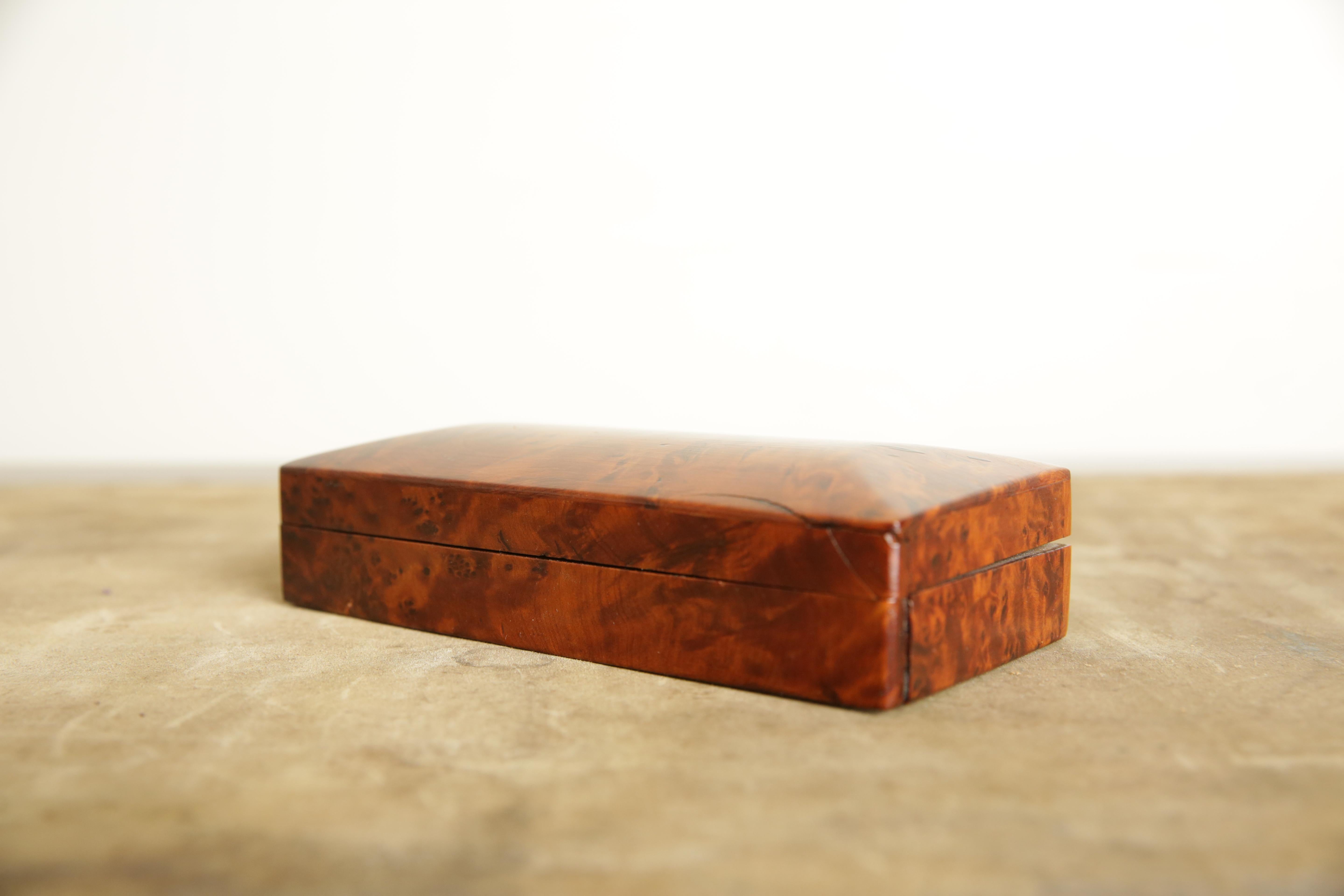 Continental Camphor-Wood Hinged Box, mid 20th century In Good Condition In Atlanta, GA
