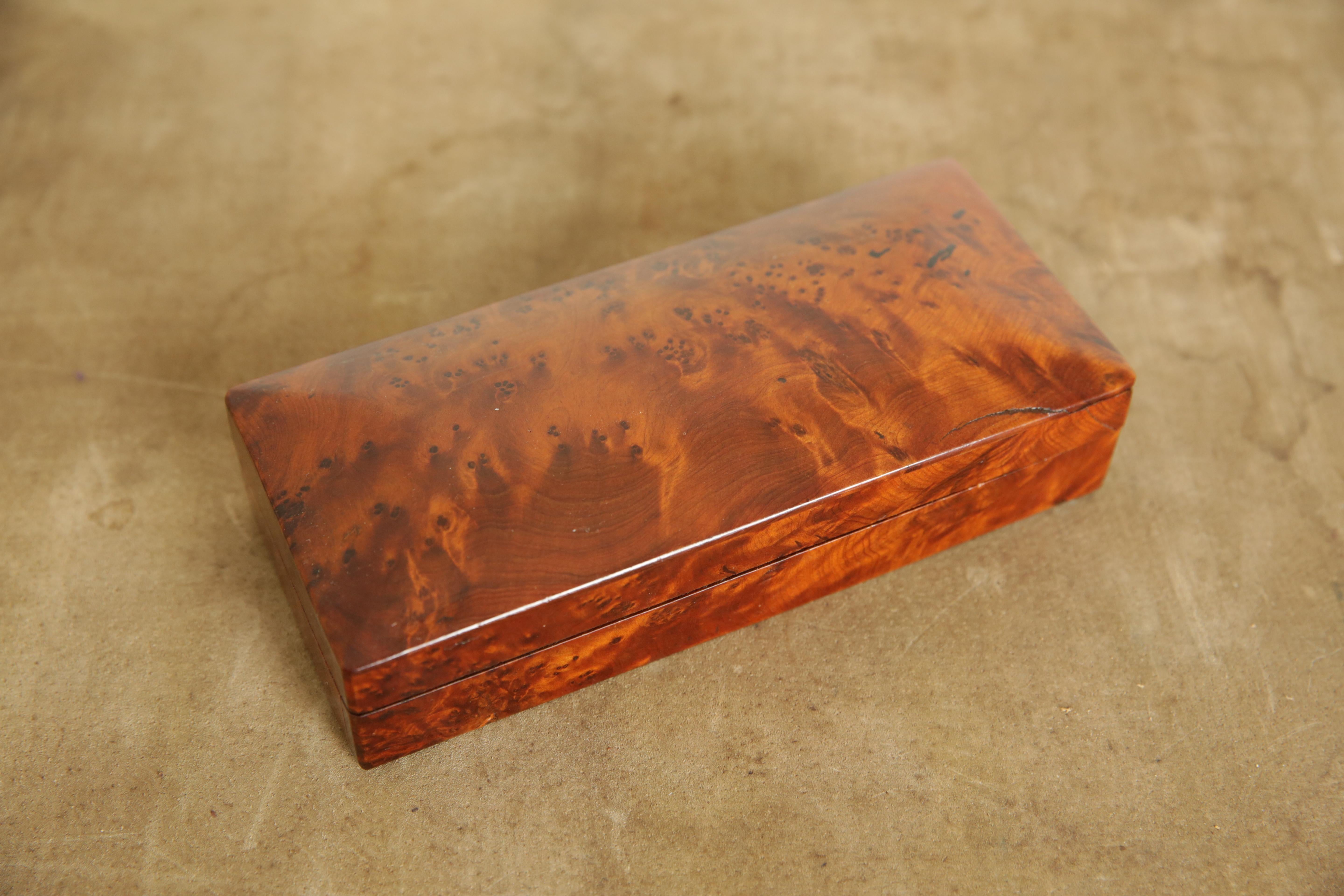 20th Century Continental Camphor-Wood Hinged Box, mid 20th century