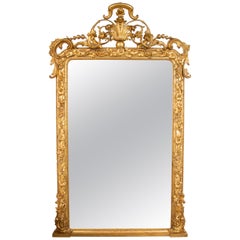 Continental Carved and Gilded Wall Mirror