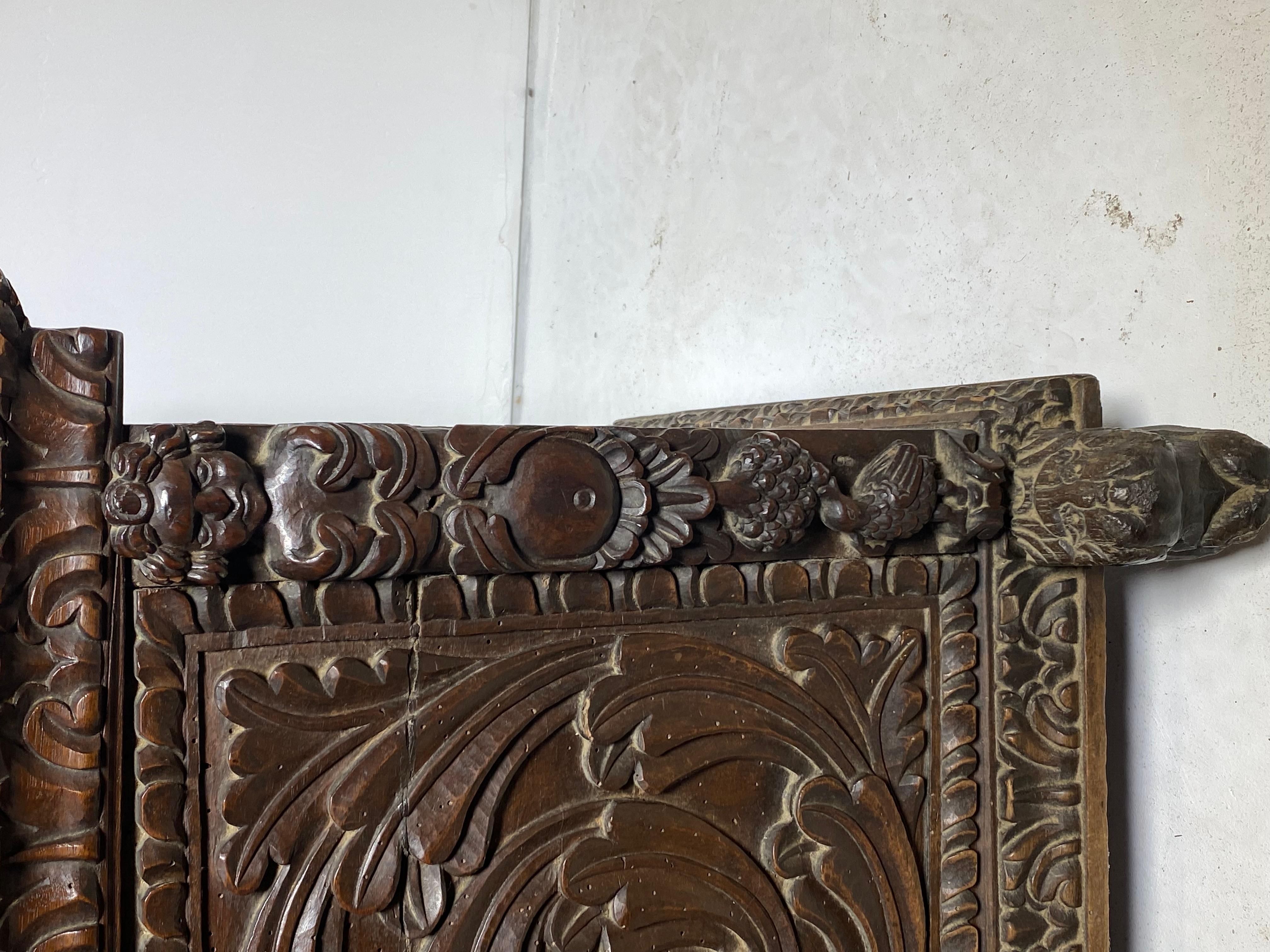 Continental Carved Walnut Chest For Sale 2