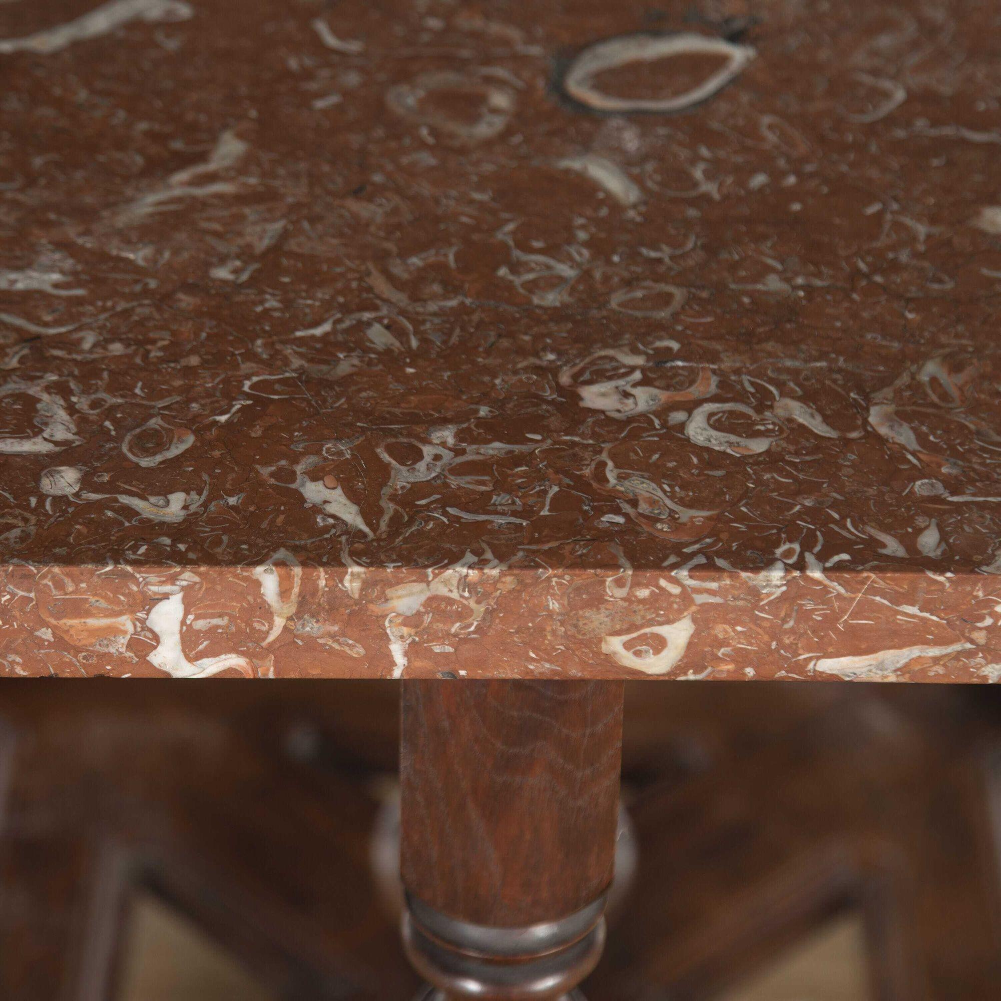 Continental Centre Table with Marble Top 2