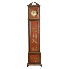 Continental Chinoiserie Paint Decorated Case Clock, Late 18th-Early 19th Century