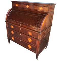 Continental Cylinder Desk, 19th Century