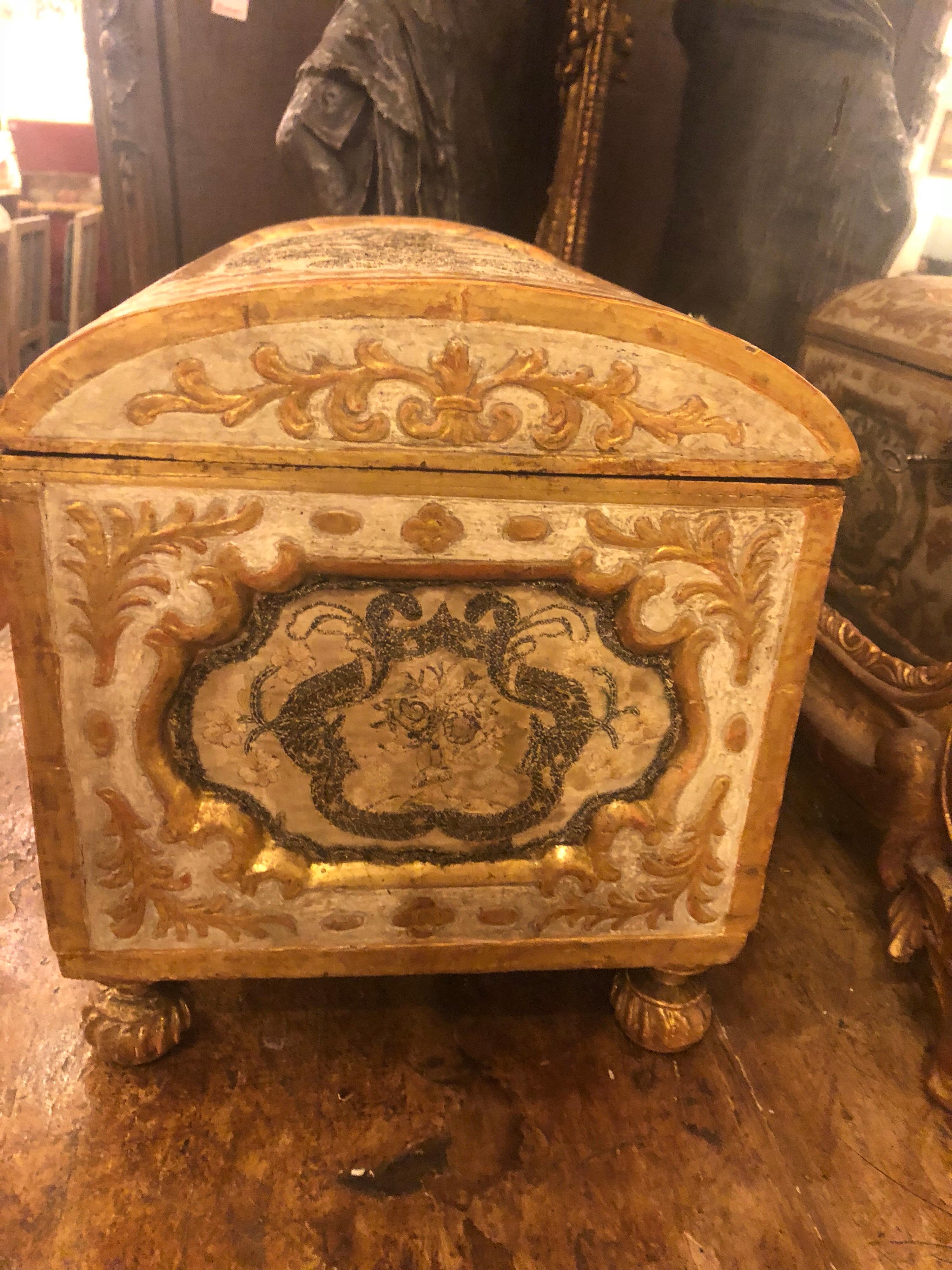 Continental Document Box with Tapestry Inlay In Good Condition In Natchez, MS