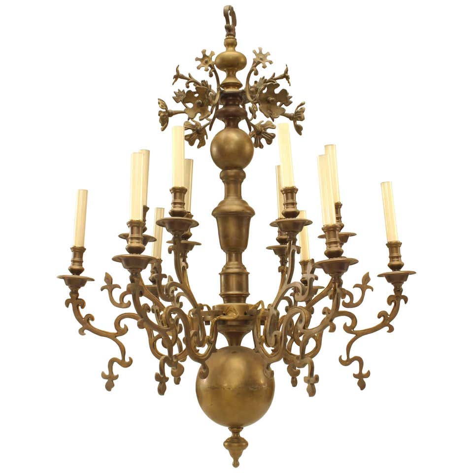 Large Dutch Chandelier For Sale at 1stDibs