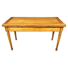 Continental Flip-Top Fruitwood Neoclassical Style Hall Table