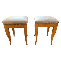 Continental Fruitwood Biedermeier Stools