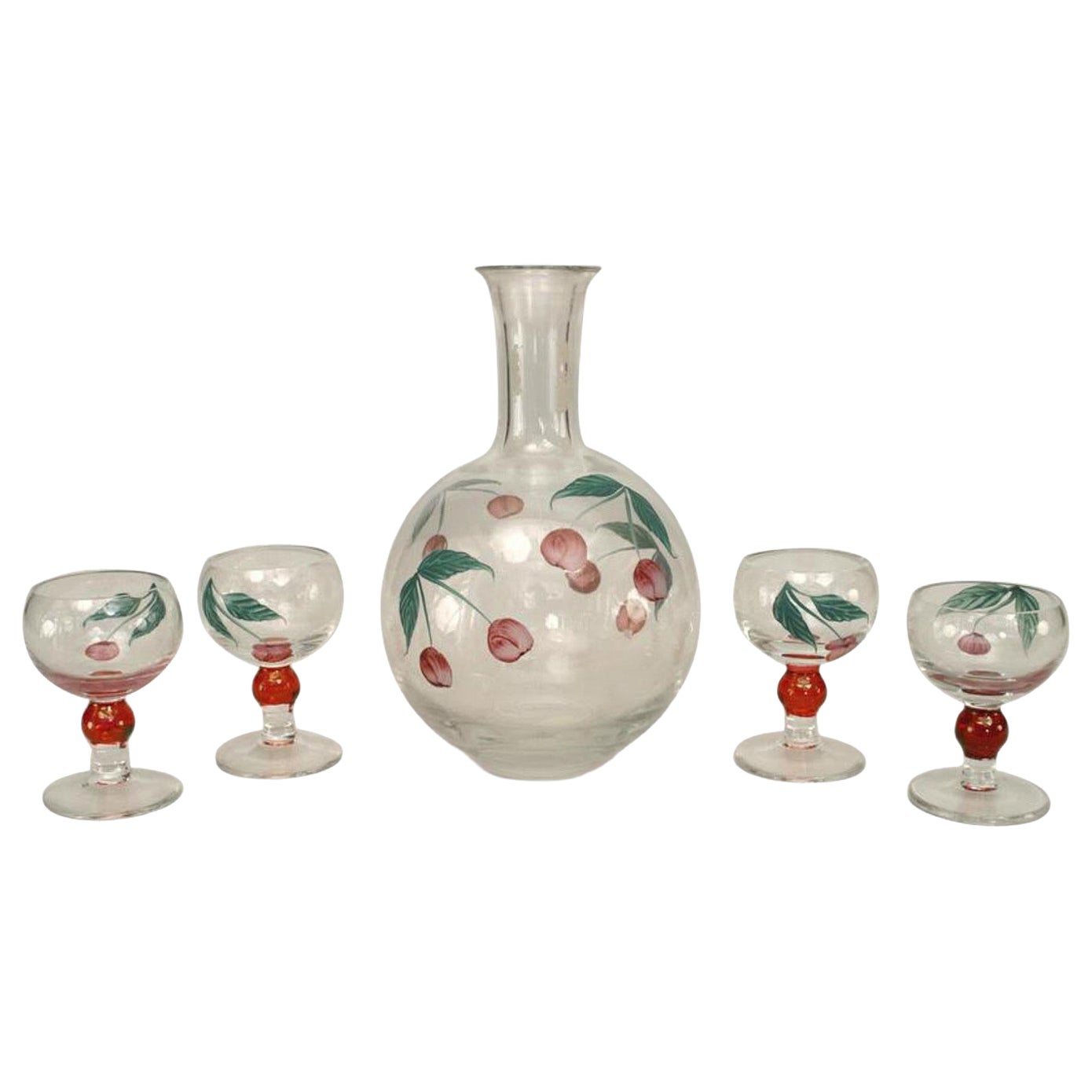 Continental German Decanter and Glass Set