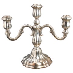 Continental German Silver Candelabra