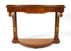 Continental German Mahogany Console Table, Early 19th Century Design