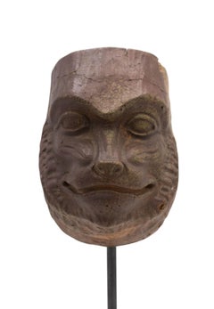Continental German Terra-Cotta Baboon Mask