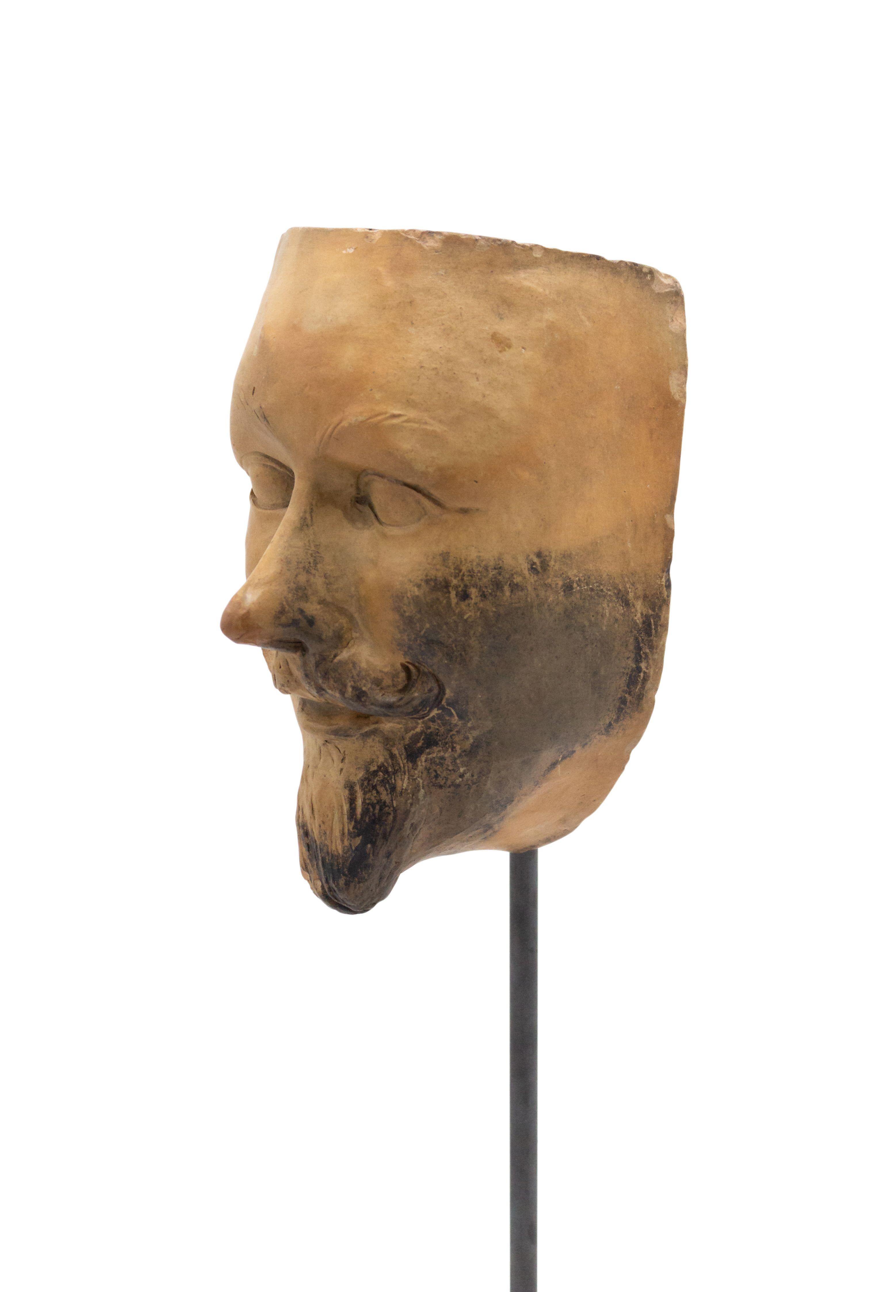 Continental German Terra-Cotta Mask For Sale 3