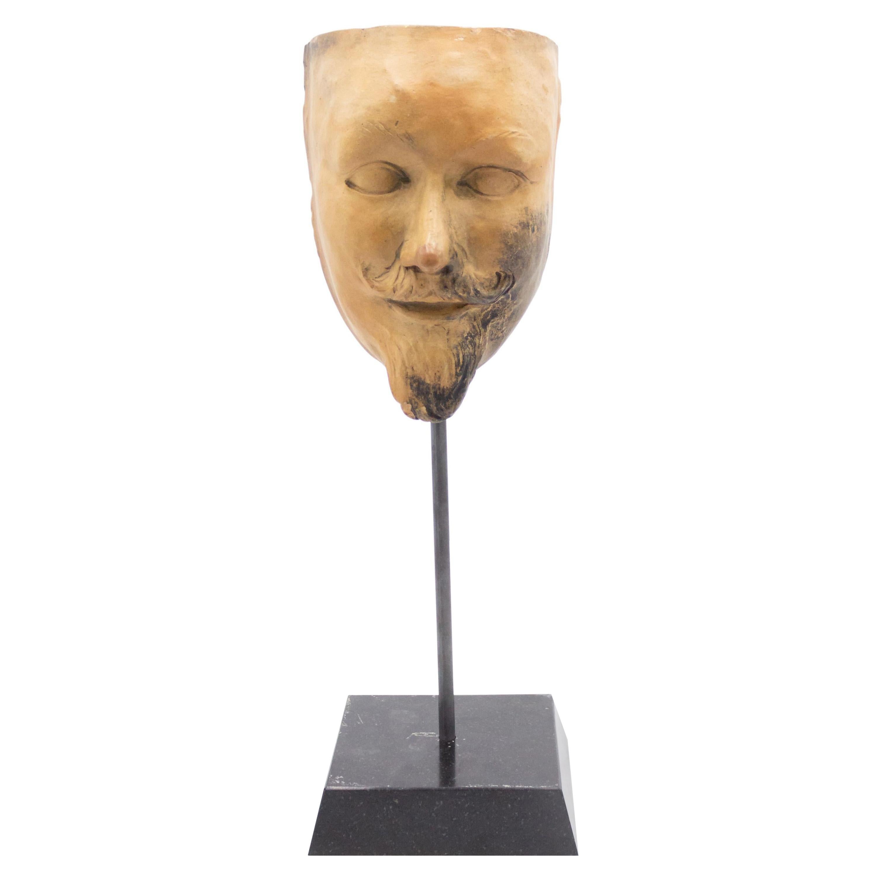 Continental German Terra-Cotta Mask For Sale 4