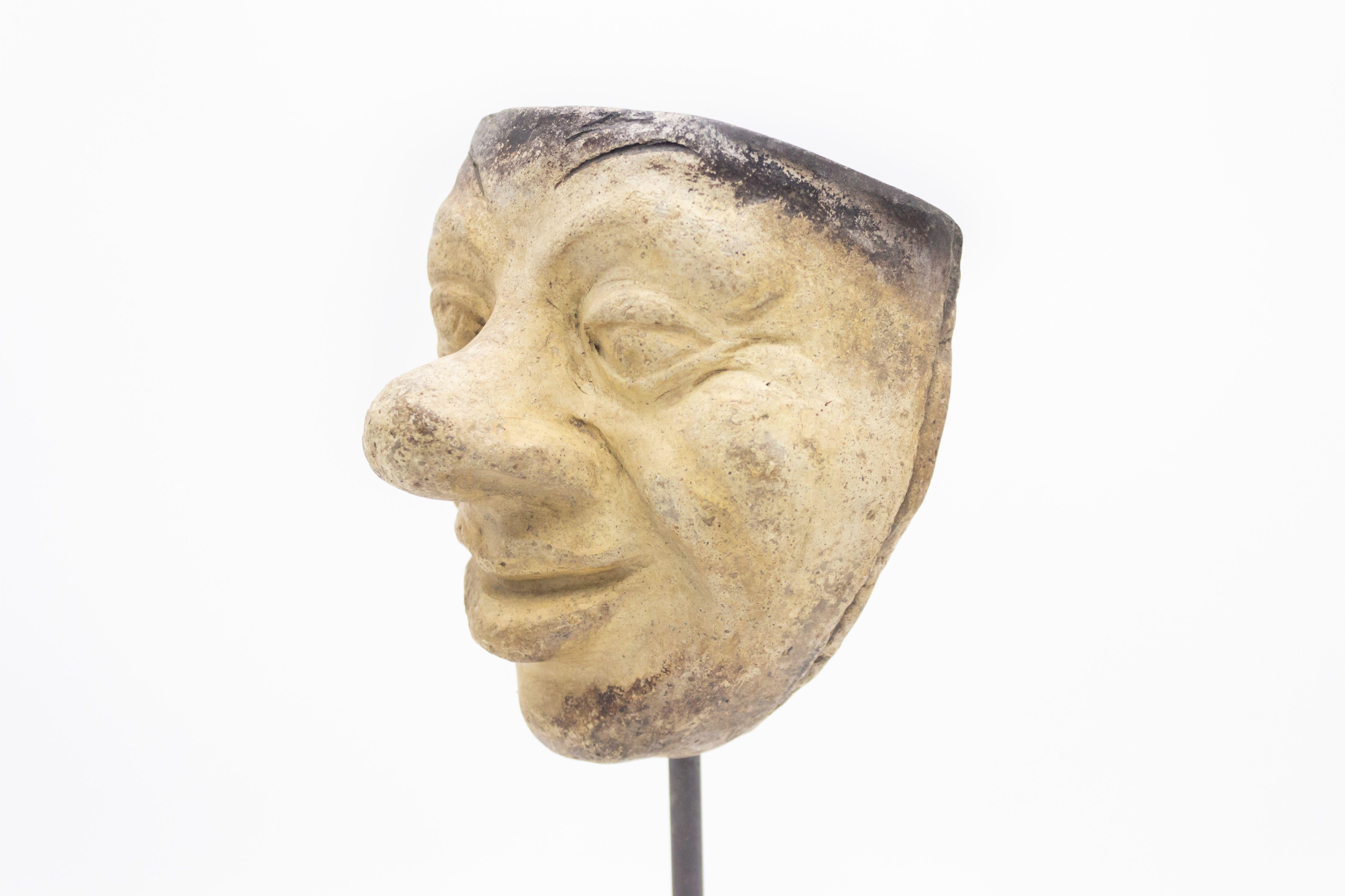 Other Continental German Terra-Cotta Mask For Sale