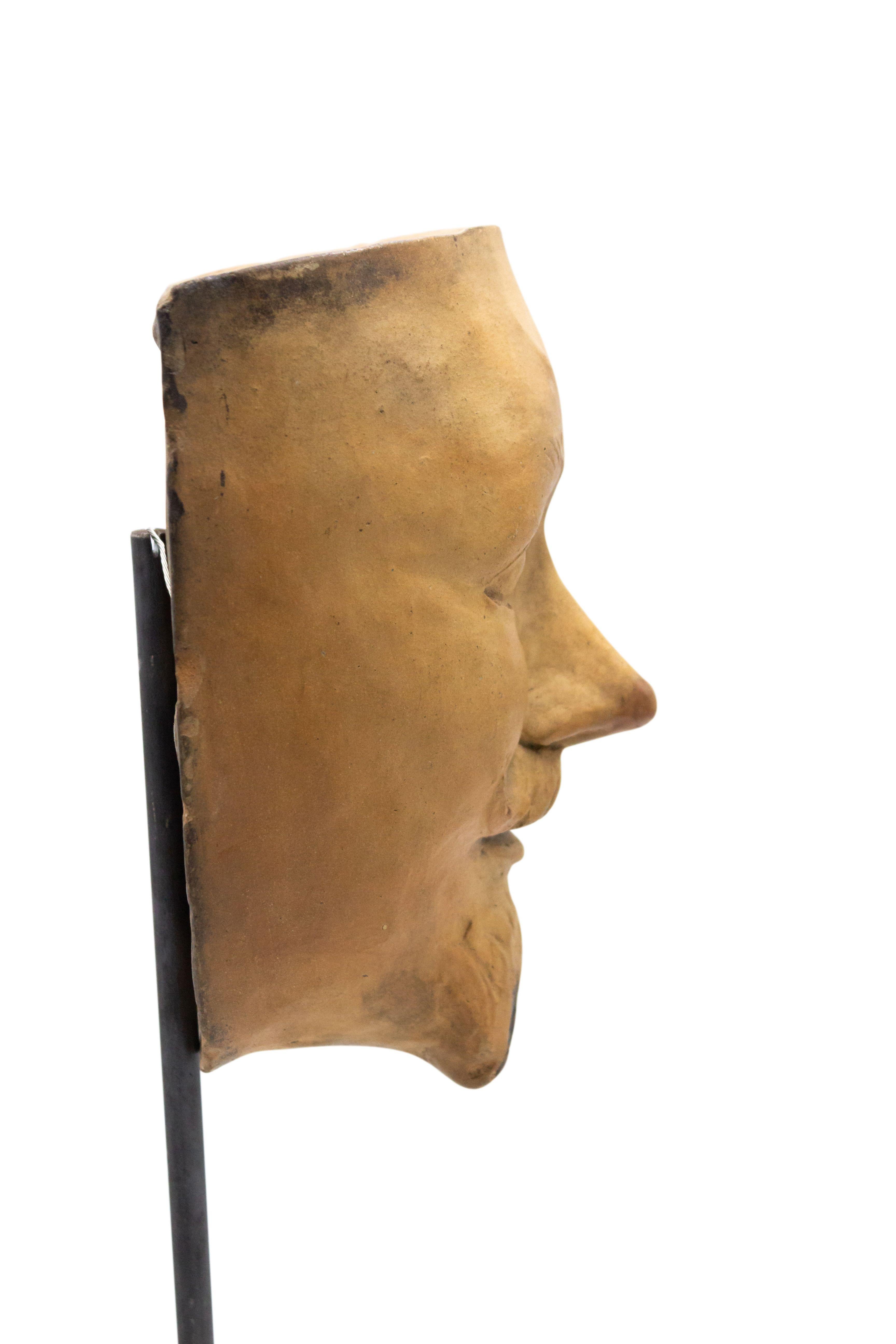 Other Continental German Terra-Cotta Mask For Sale
