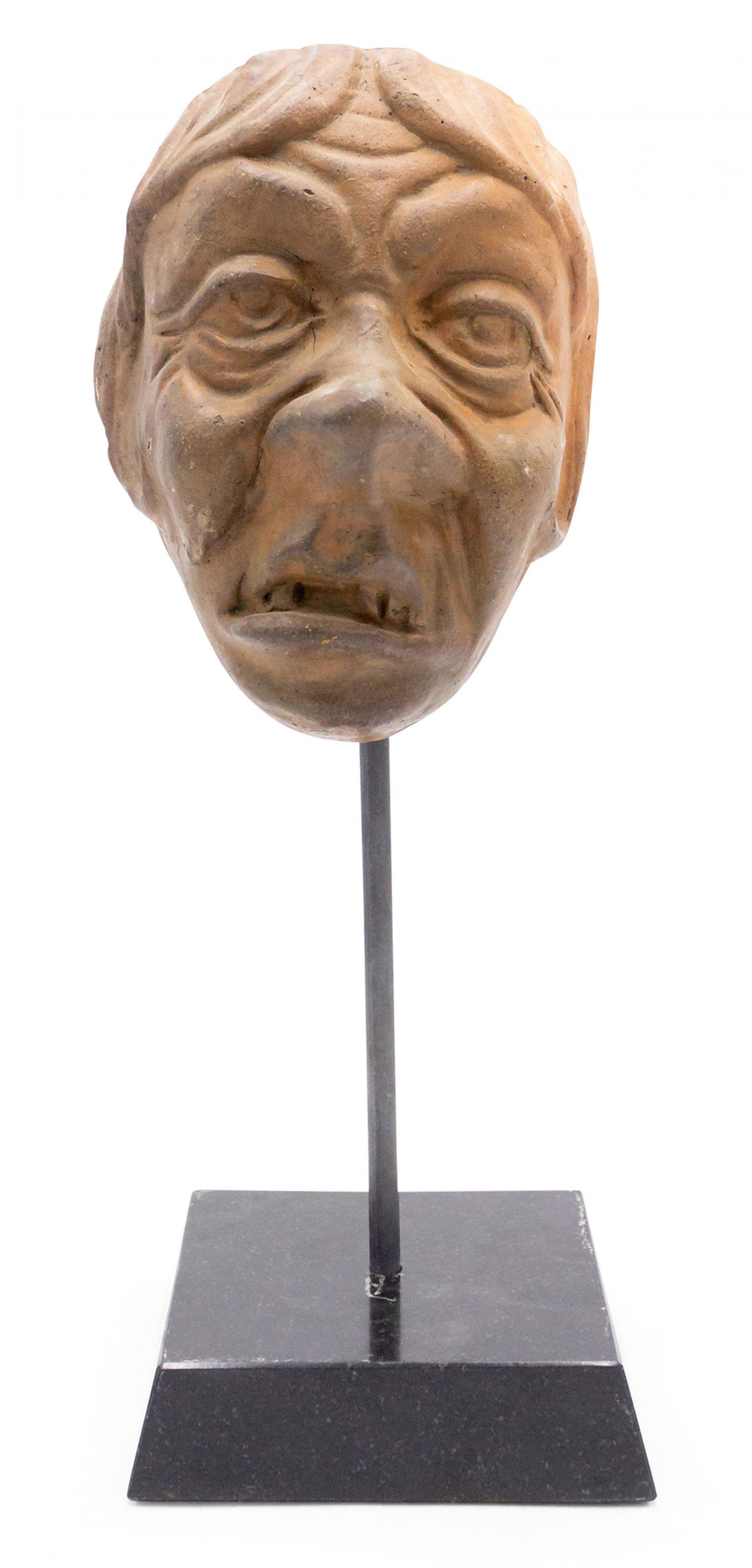 Other Continental German Terra-Cotta Mask For Sale