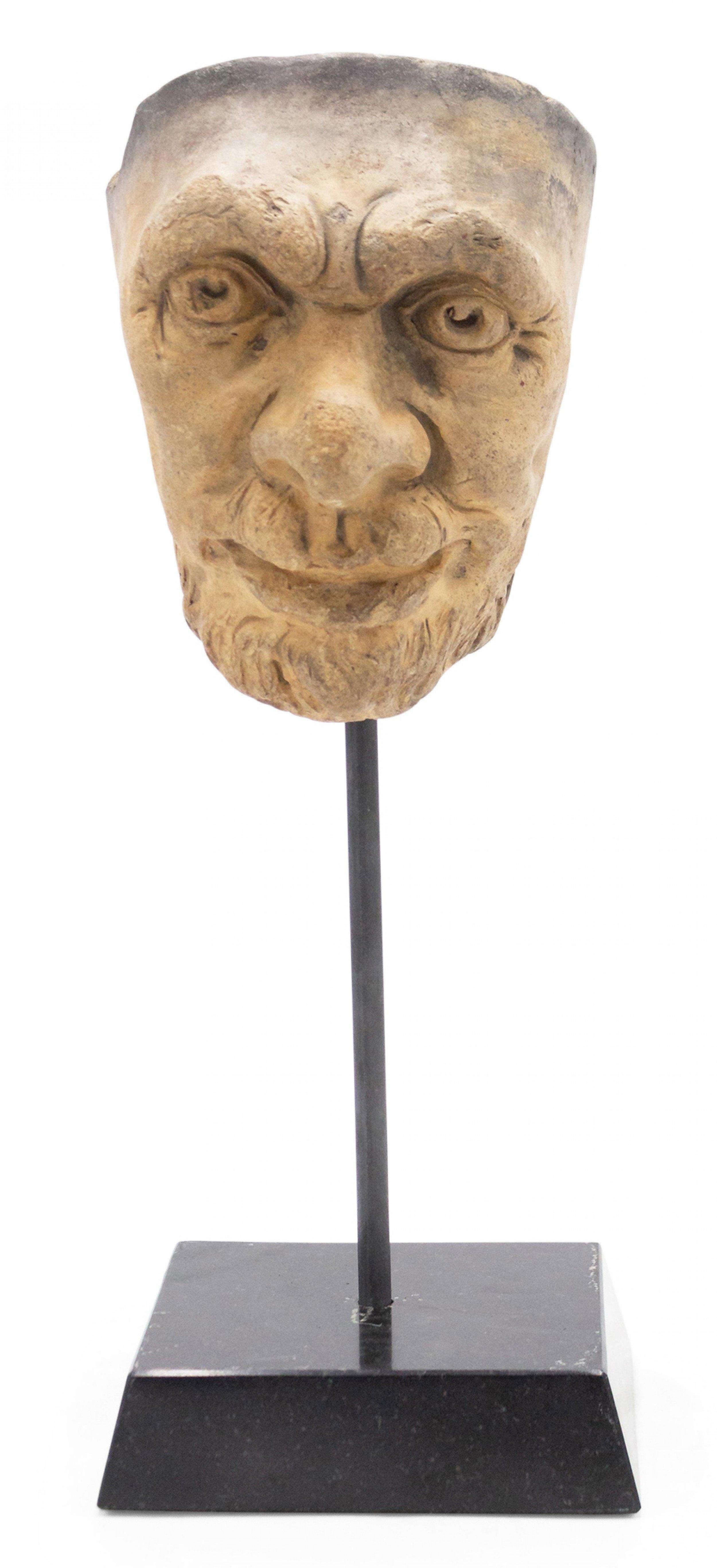 Continental German Terra-Cotta Mask For Sale 1