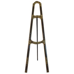 Antique Continental Gilt and Mahogany Easel