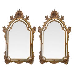 Continental, Giltwood, Arched Wall Mirrors, USA, 20th c.