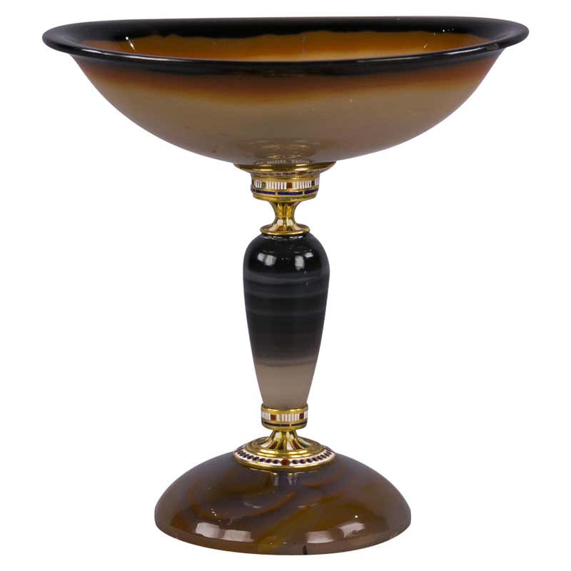 Gold Murano Compote For Sale at 1stDibs