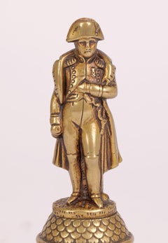 Continental Grand Tour Brass Statue of Napoleon Bonaparte