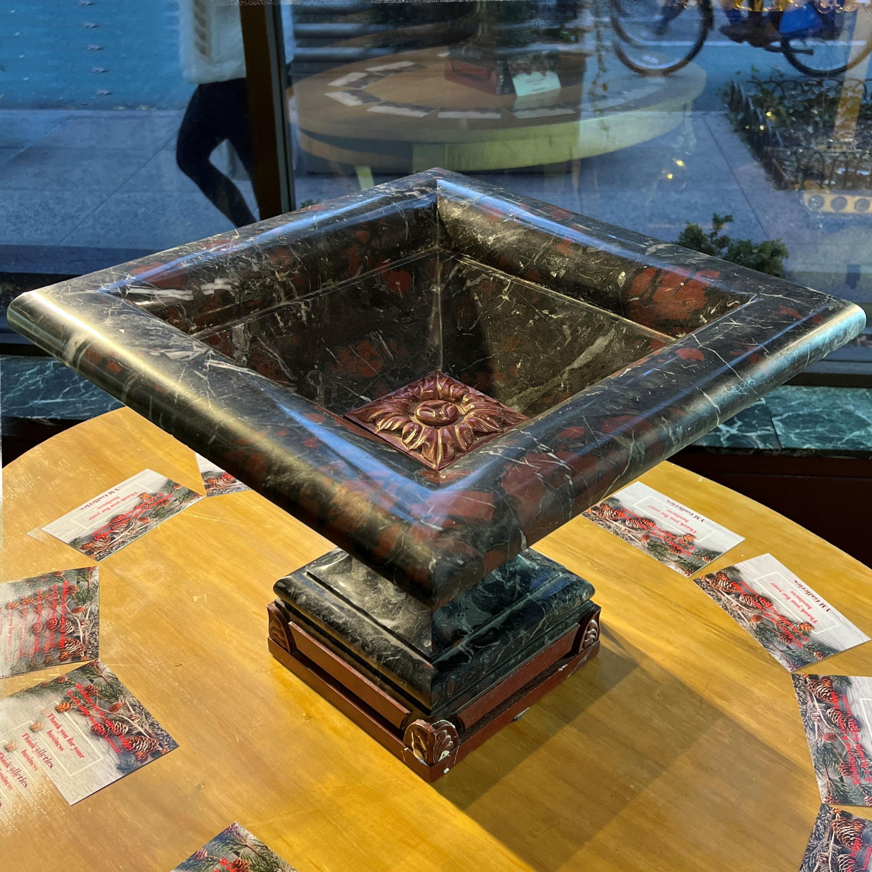 Hand-Carved Continental Grand Tour Marble Tazza For Sale
