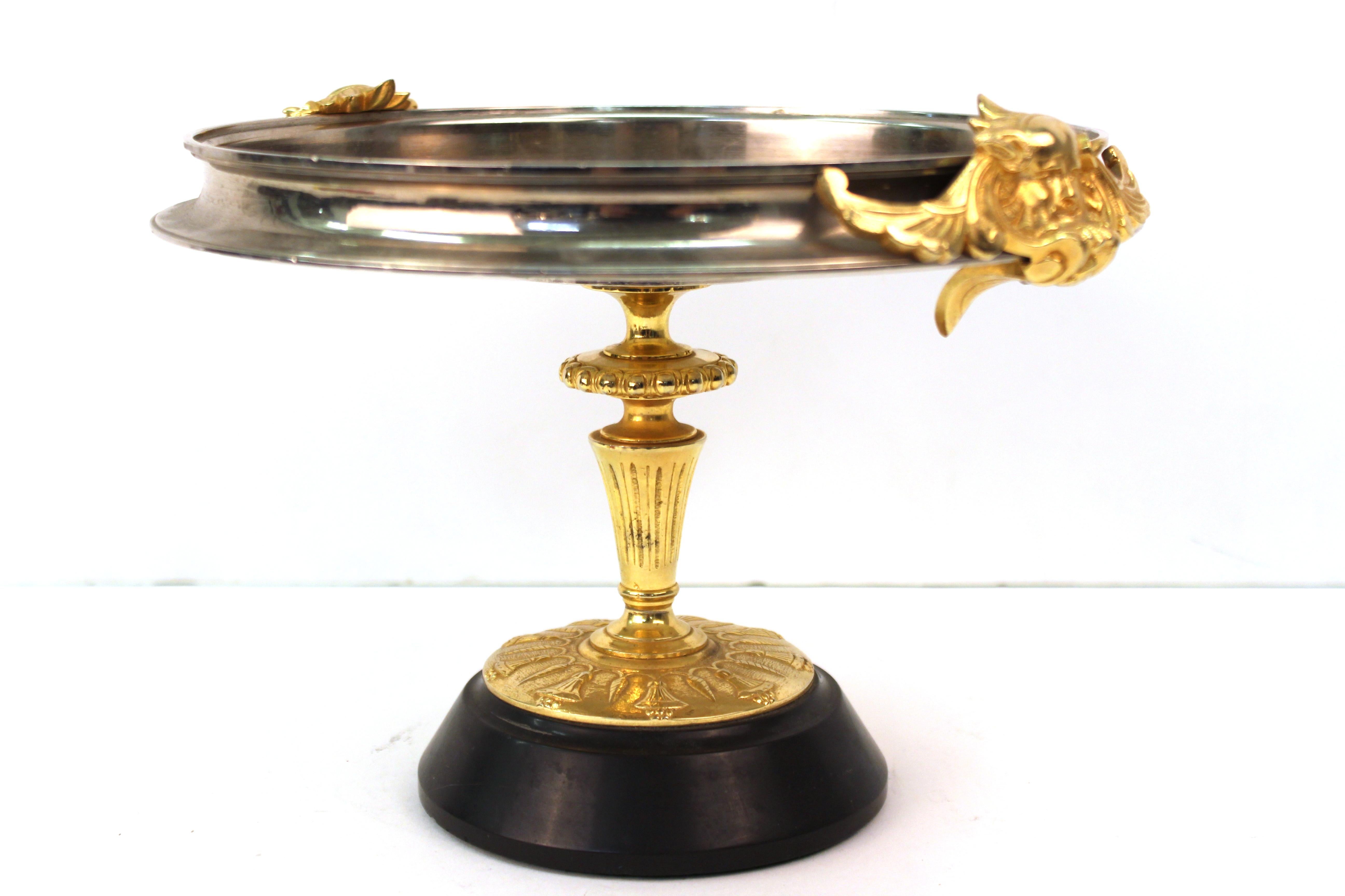 Neoclassical Revival Continental Grand Tour Tazza with Neoclassical Medallion For Sale
