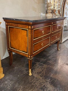 Continental Inlaid Mahogany Commode