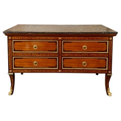 Continental Inlaid Mahogany Commode