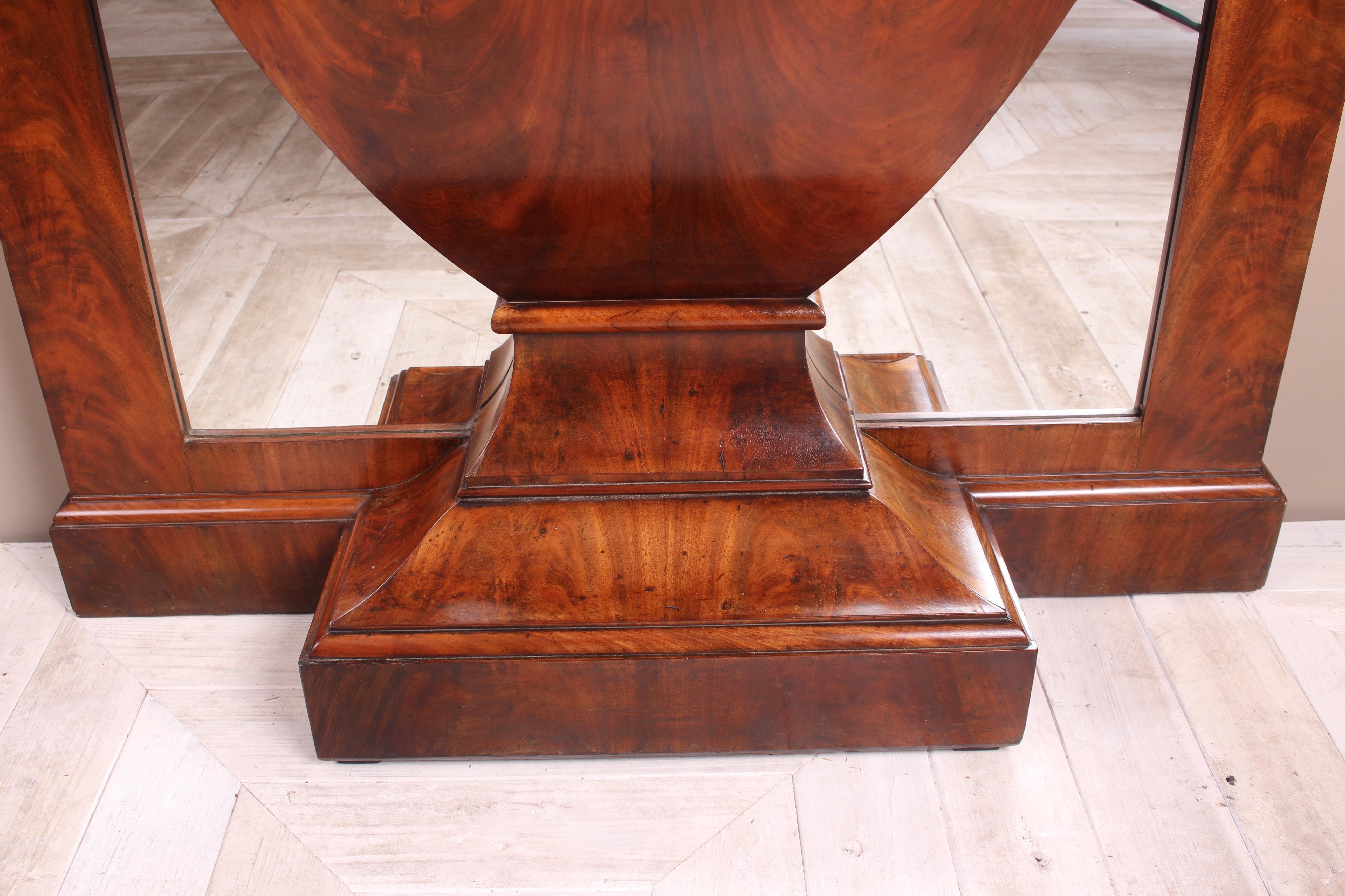 Continental Inlaid Mahogany Marble-Topped Console Table, circa 1900 For Sale 9