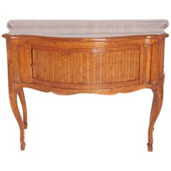 Continental Louis XV Style Console with Tambour Door