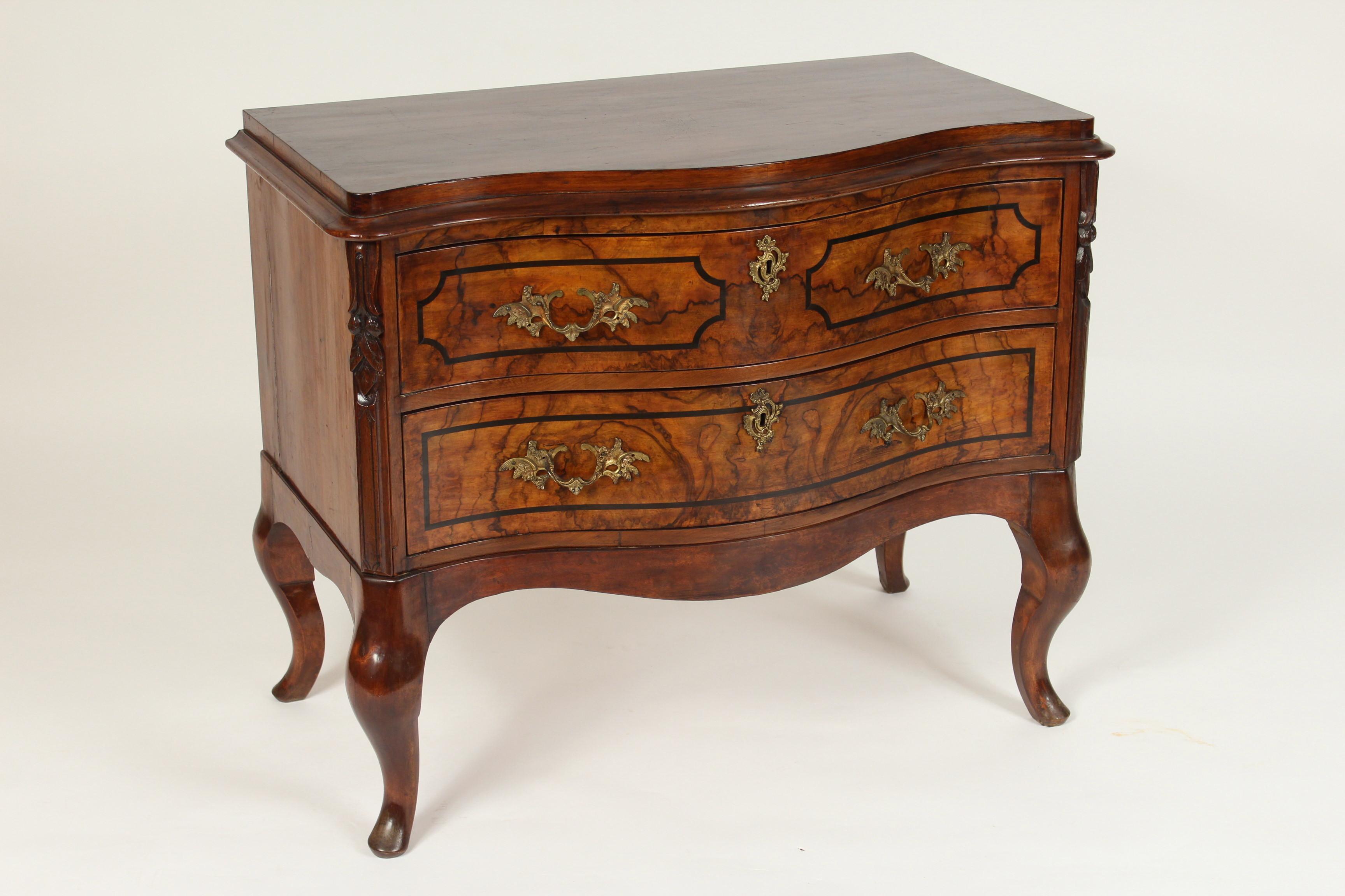 European Continental Louis XV Walnut Chest of Drawers