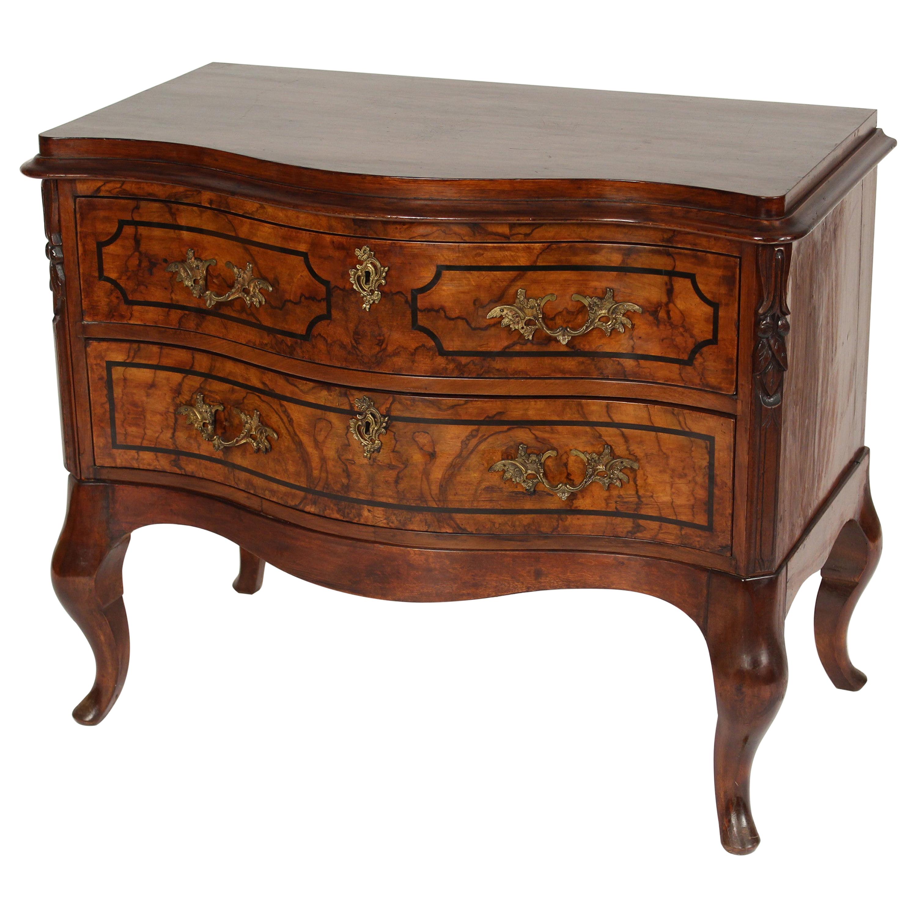 Continental Louis XV Walnut Chest of Drawers