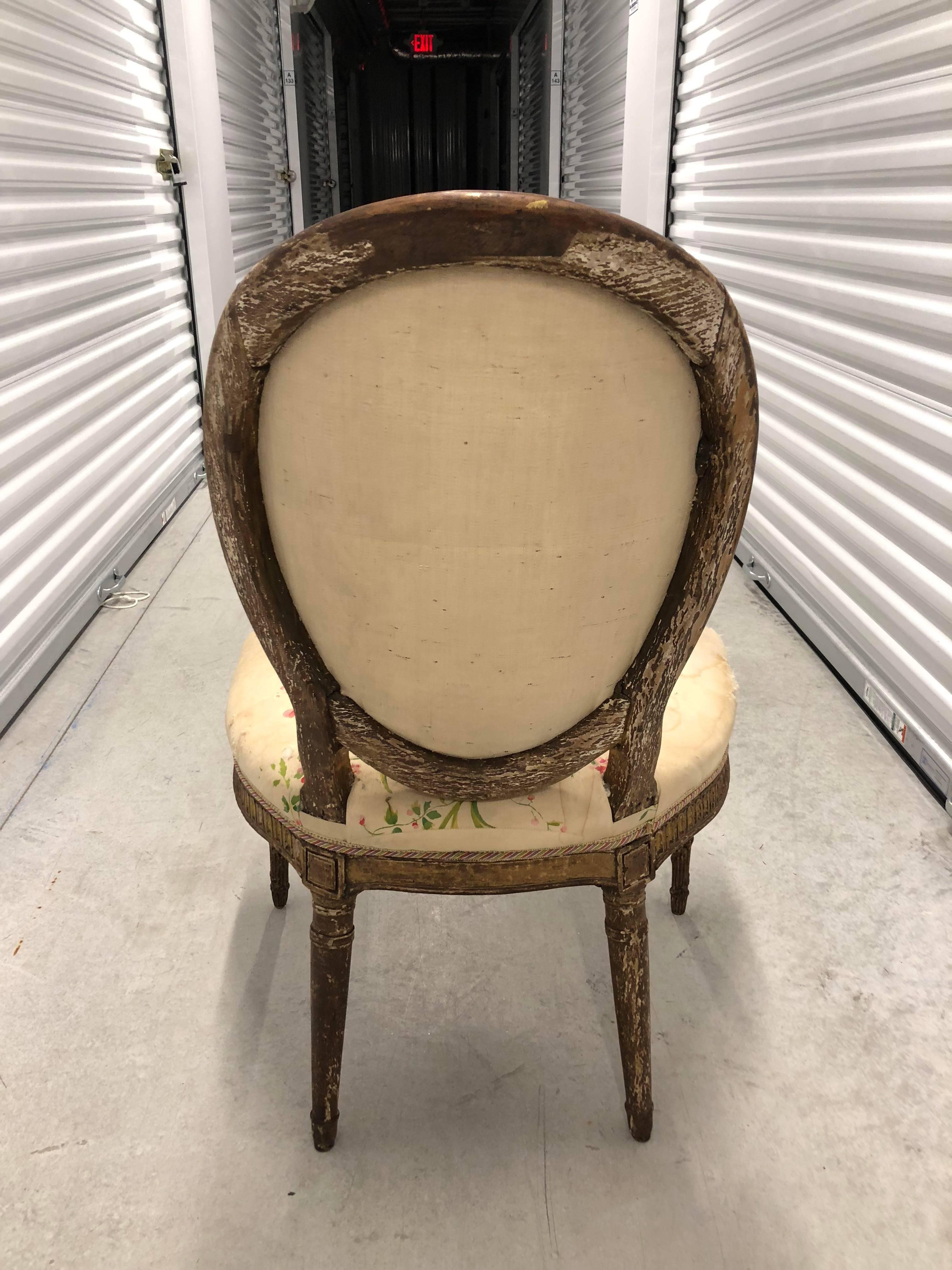 Louis XVI Side Chair For Sale 2