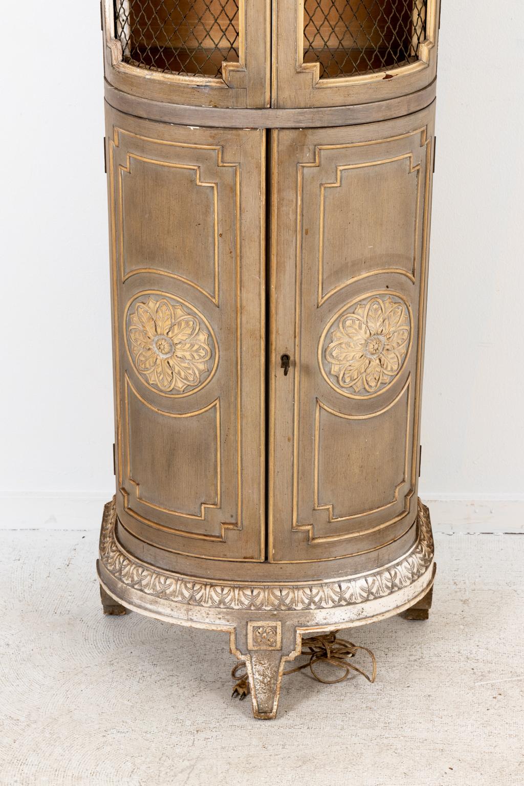 Continental Louis XVI Style Cabinet with Grill Doors 2