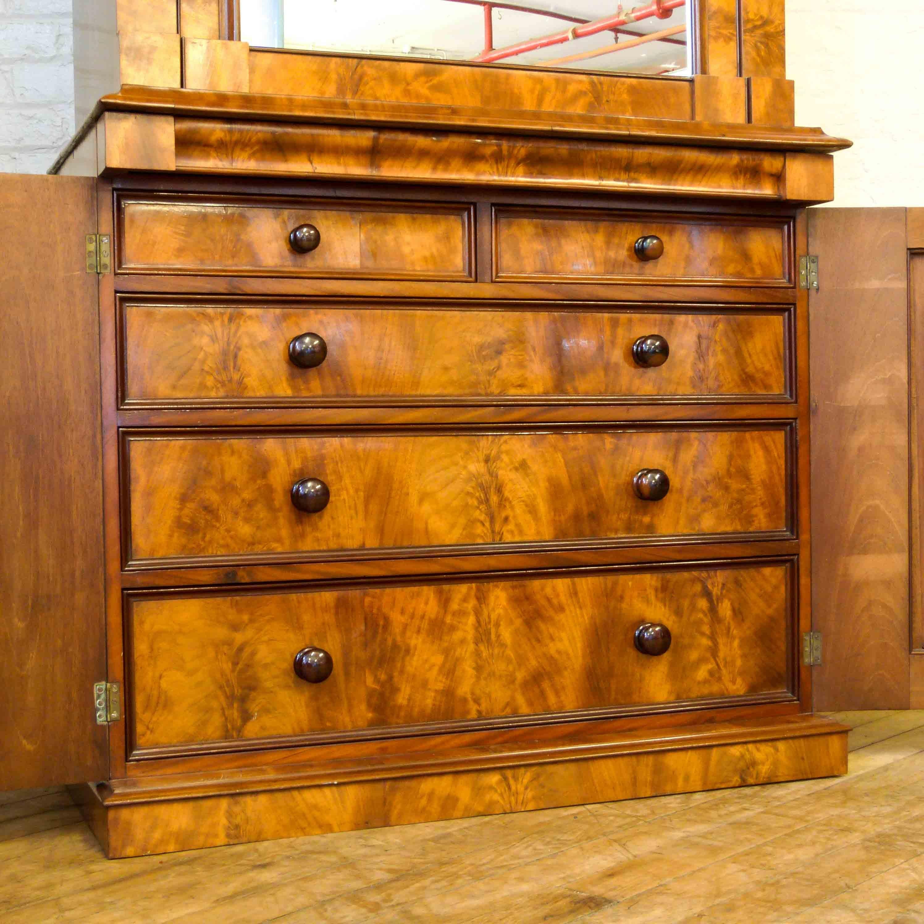 Continental Mahogany Cabinet For Sale 2