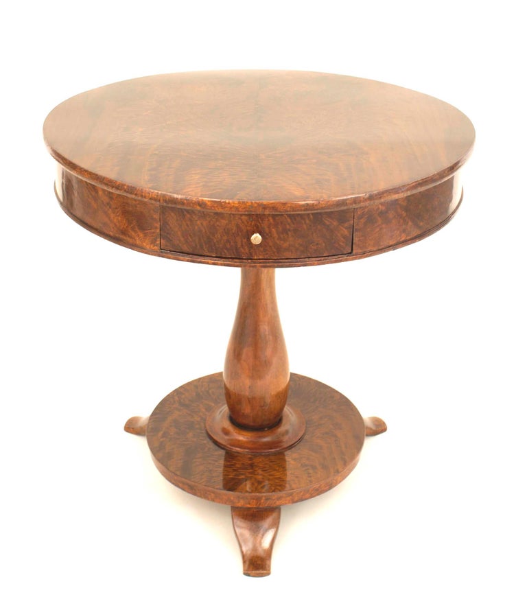 Continental Mahogany End Table For Sale at 1stdibs