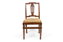 Continental Neoclassic Mahogany Side Chairs