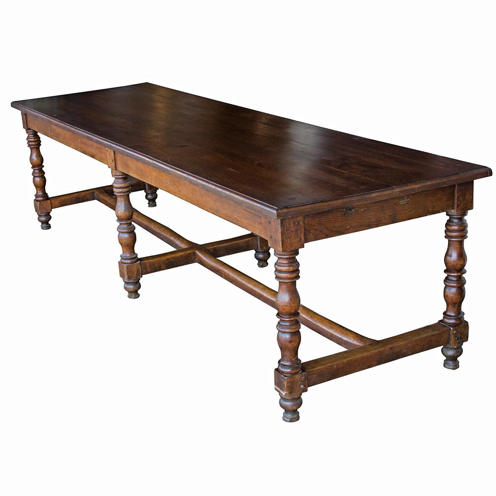 Continental Oak Refectory Table 1