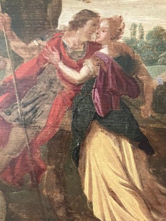 Jacob and Rachel at the Well; Continental Oil on Panel