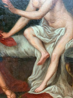 18th century French Oil on Canvas  "Joseph and Potiphar's wife"