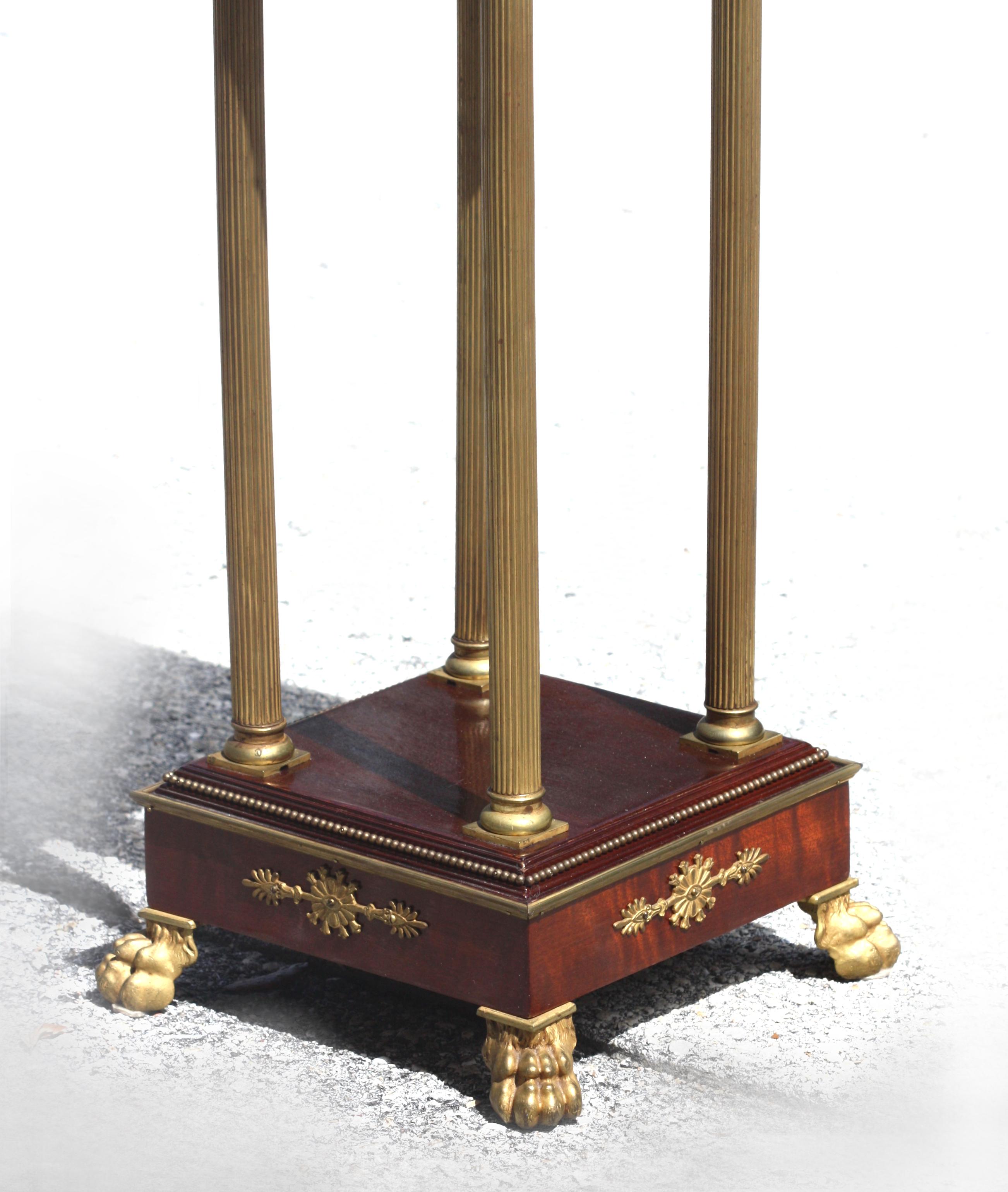 Continental Onyx and Gilt-Bronze Pedestal For Sale 2