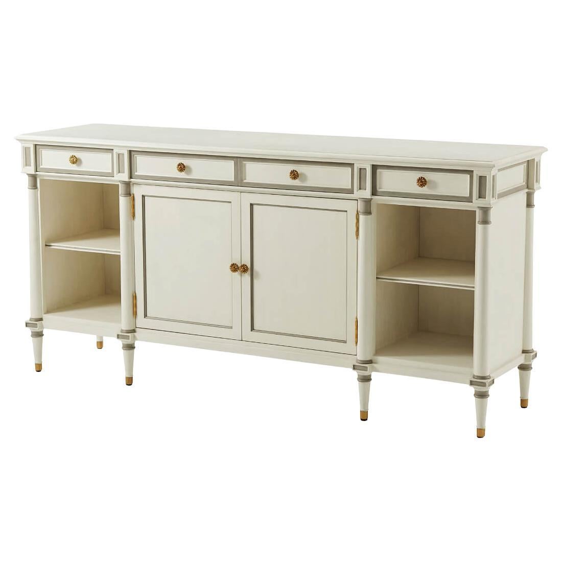 Continental Painted Buffet Sideboard For Sale