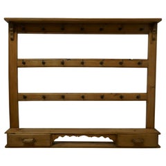 Continental Painted Pine Rack with Hooks