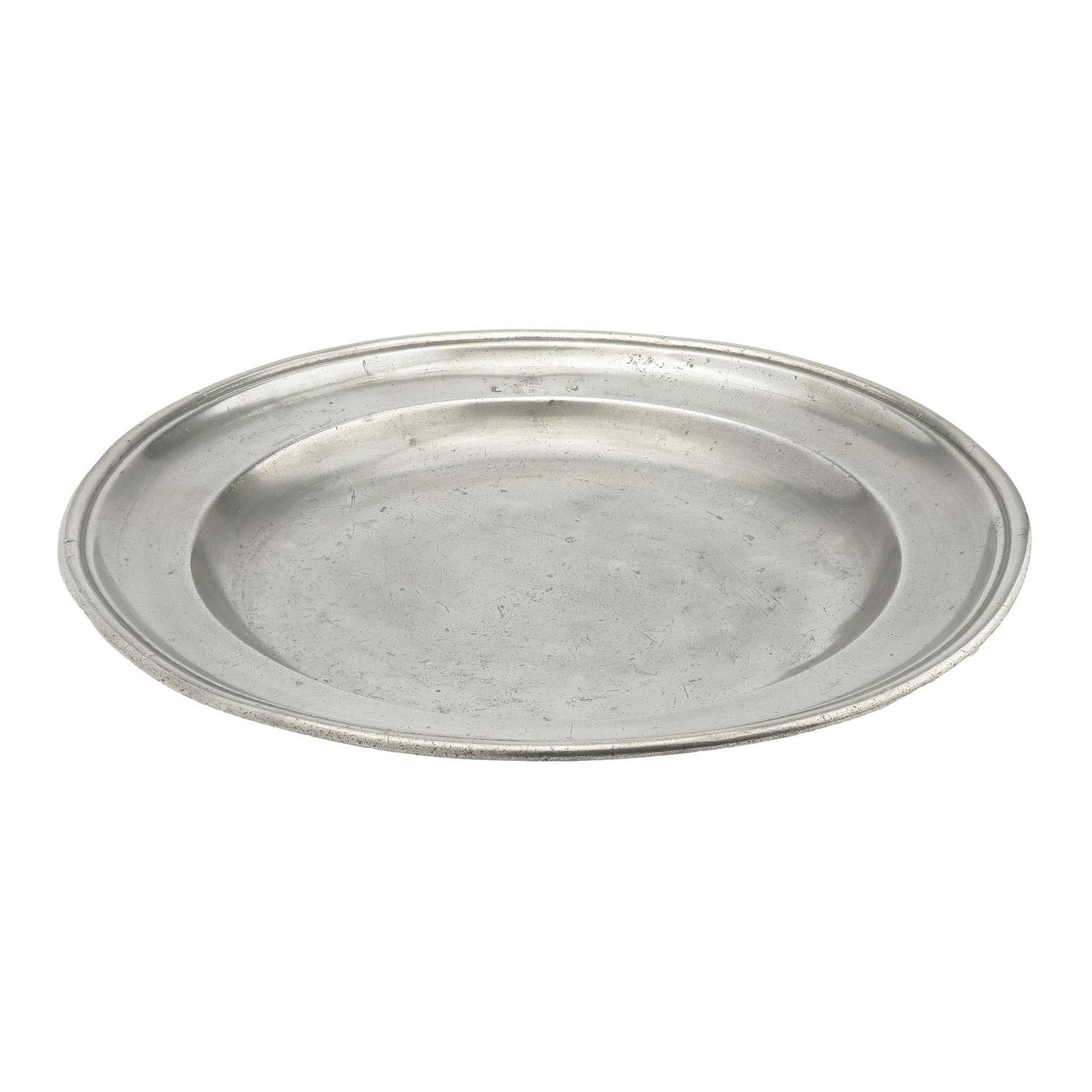 Continental pewter charger, 1750-1800
