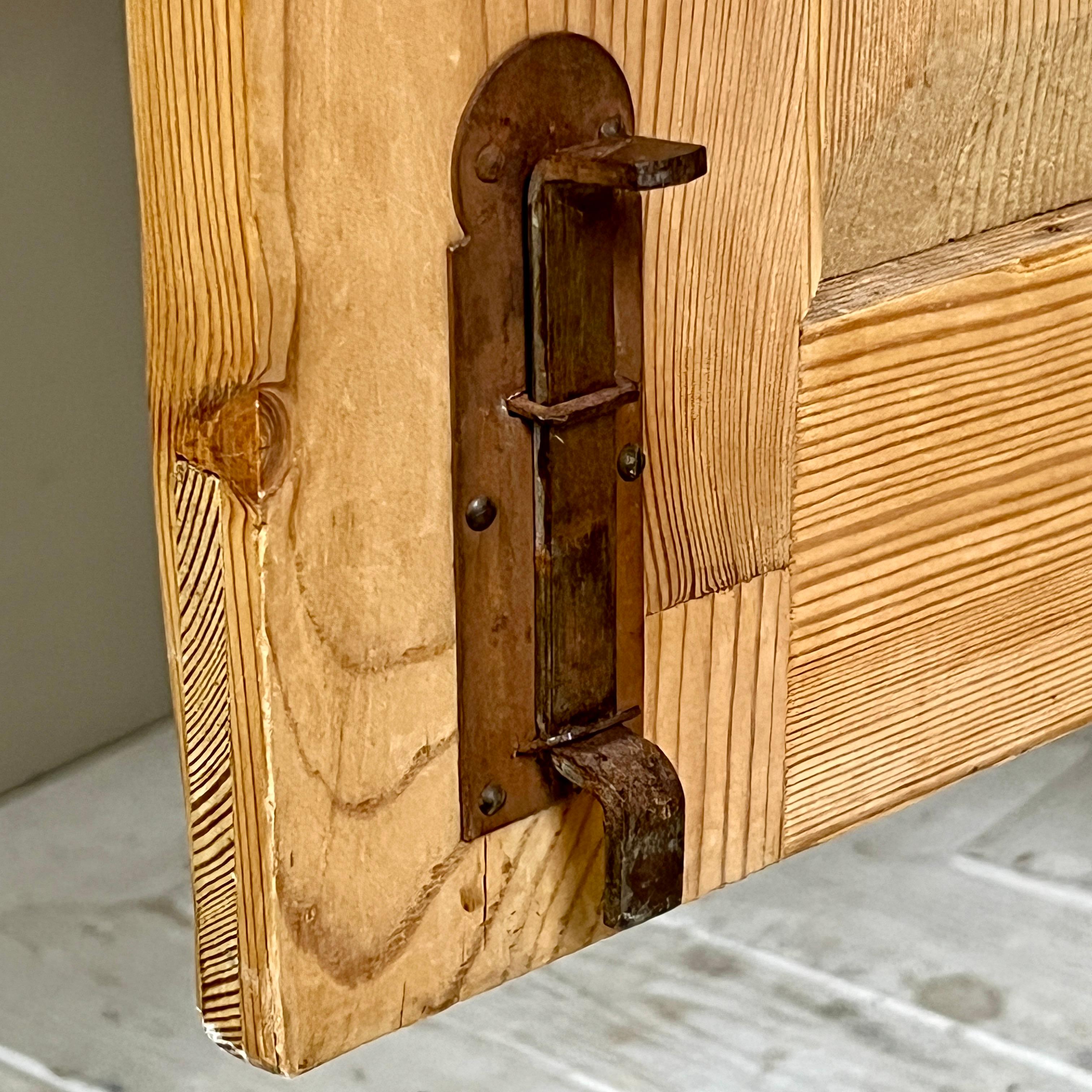 Continental Pine Art Nouveau Knockdown Wardrobe 3
