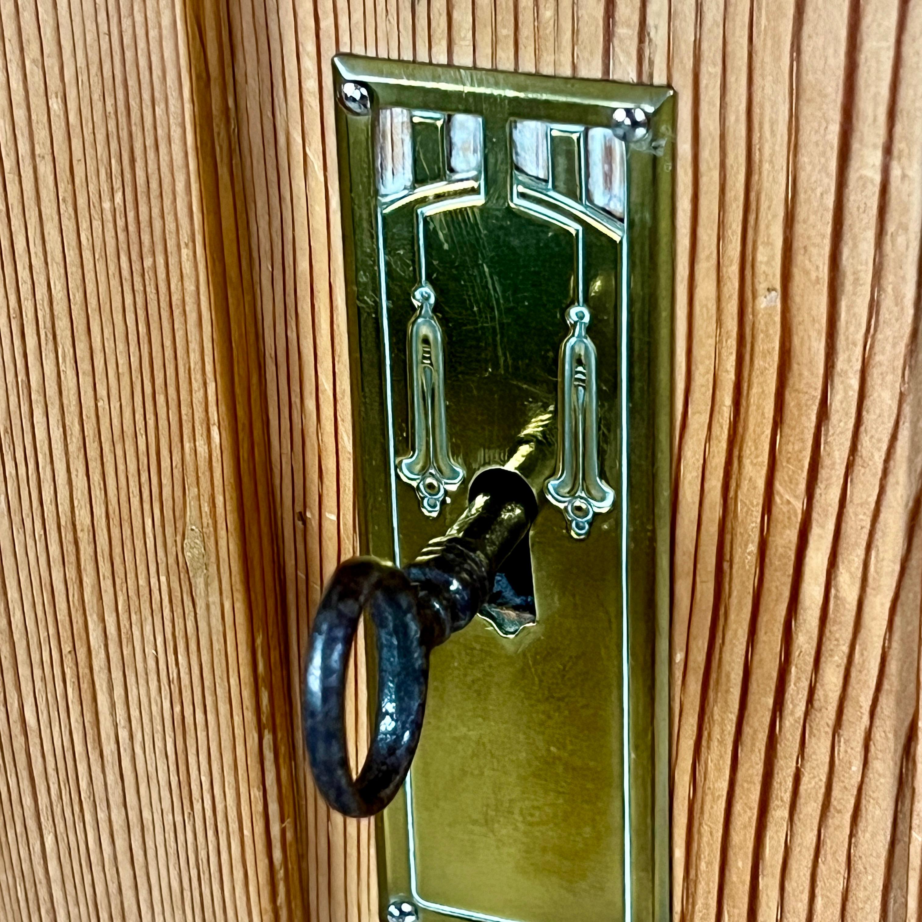 Continental Pine Art Nouveau Knockdown Wardrobe 1