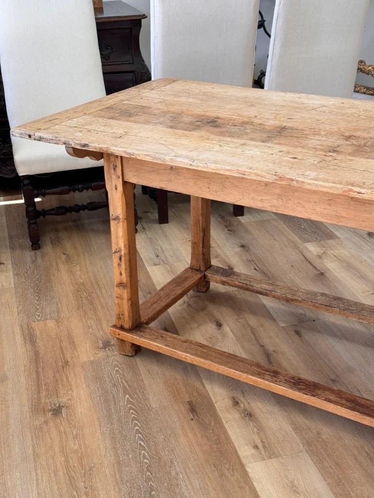Continental Pine Farm Table, Late 19th Century For Sale 2
